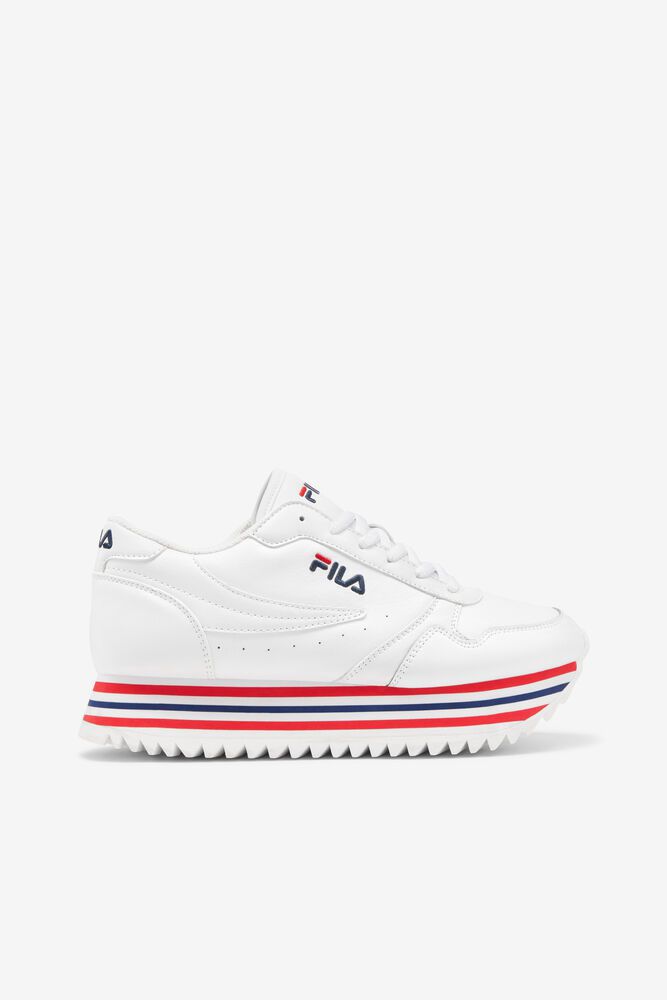 Fila Sneakers Orbit Stripe Womens White - India HMX-534216